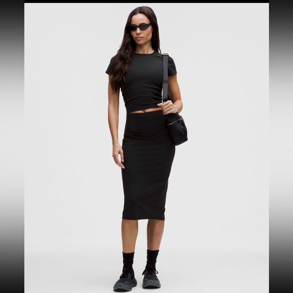 Lululemon Black Nulu Skirt